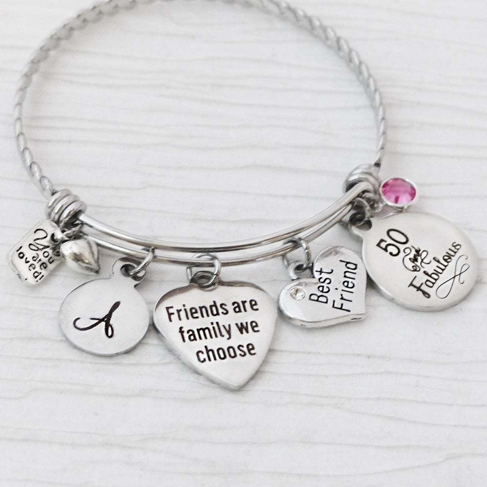 3 WORD LETTER BEADS FOR PERSONALIZED BRACELET - BEST, FRIEND AND FOREV